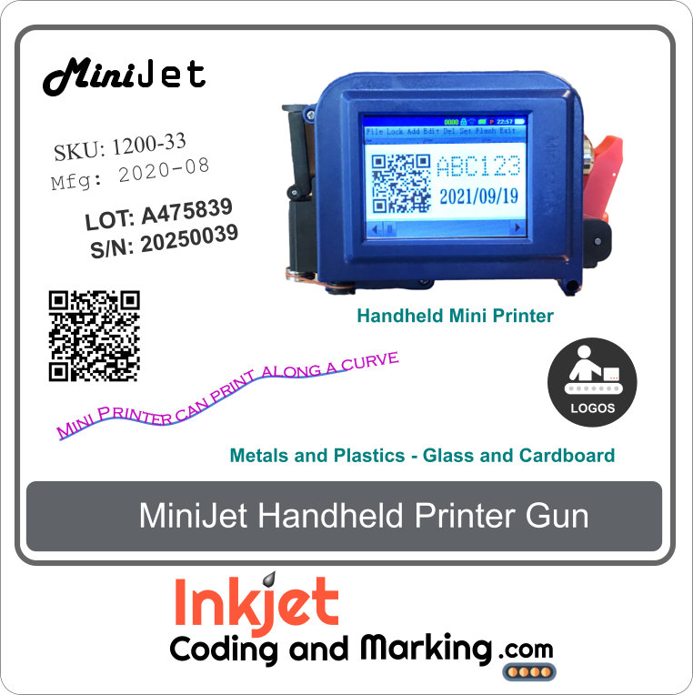 mini handheld printer that prints on any curved surface